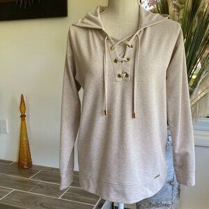 Michael Kors Pull Over Beige Hoodie Sz S​​​​